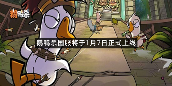 鹅鸭杀国服将于1月7日正式上线