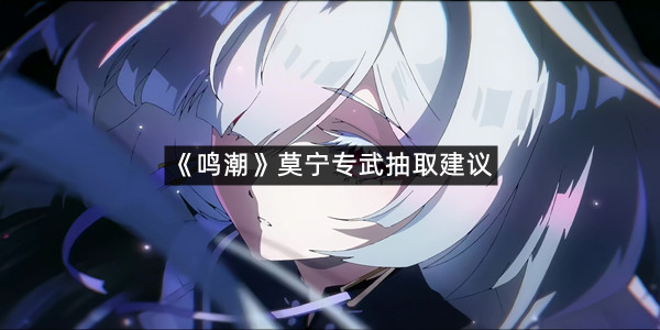《鸣潮》莫宁专武抽取建议