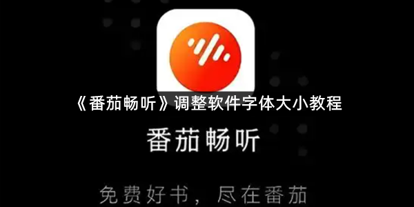 《番茄畅听》调整软件字体大小教程