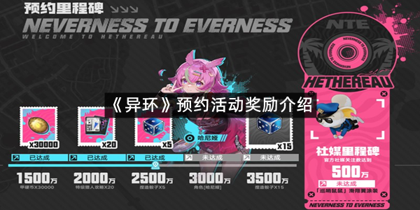 《异环》预约活动奖励介绍