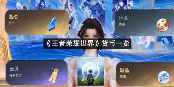 《王者荣耀世界》货币一览