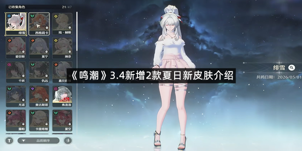 《鸣潮》3.4新增2款夏日新皮肤介绍