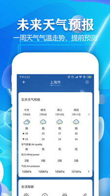 实时天气预报免费版截图