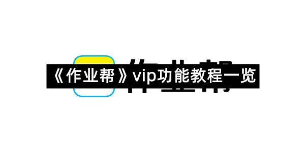 《作业帮》vip功能教程一览-1