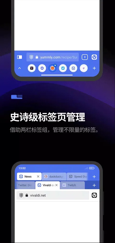 Vivaldi浏览器截图