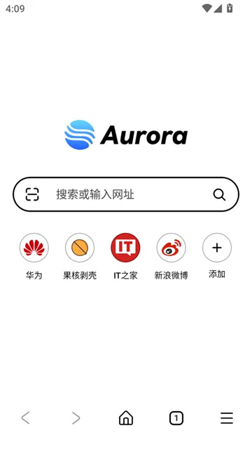 极光浏览器截图